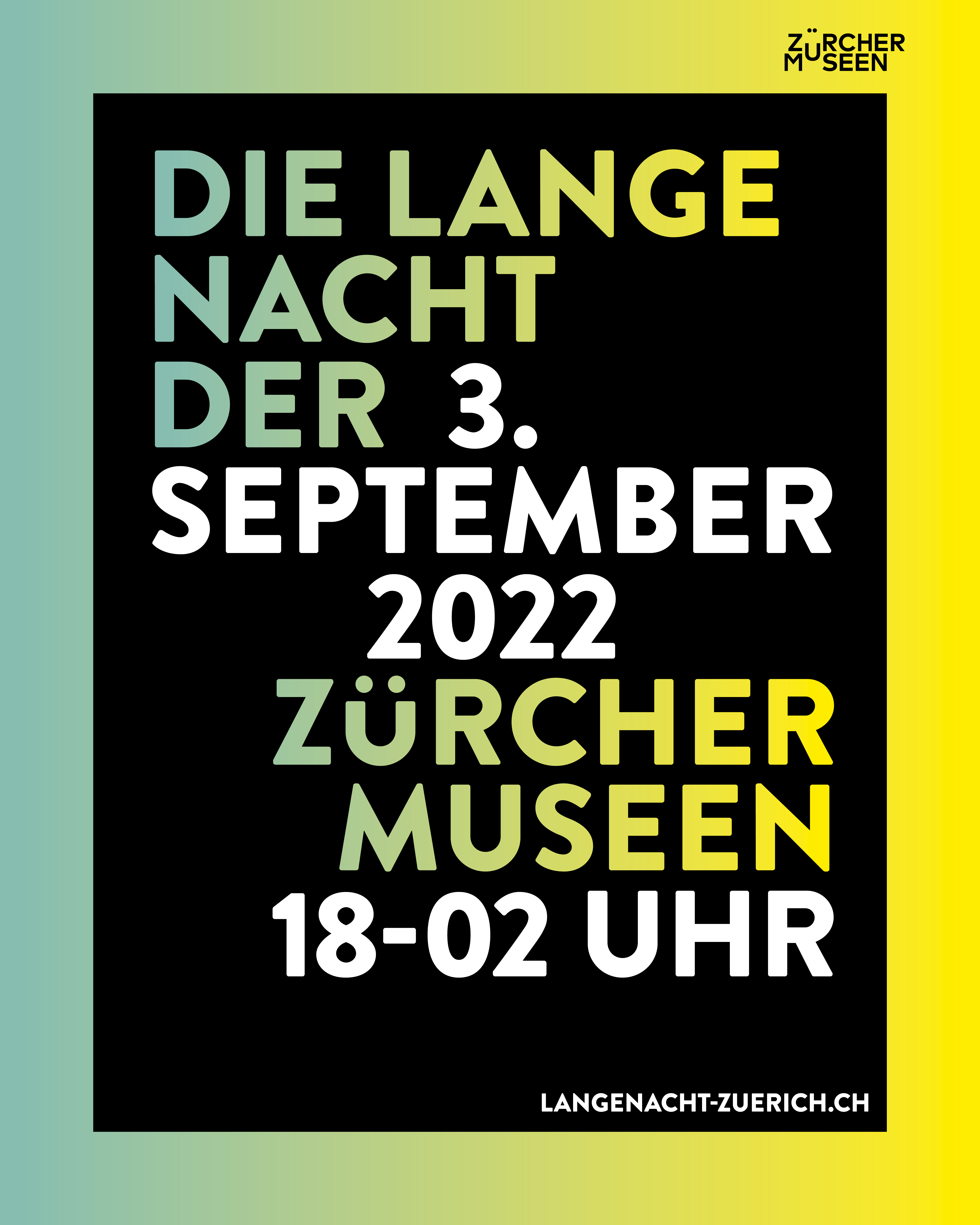 Flyer Long Night of the Museums of Zurich 2022