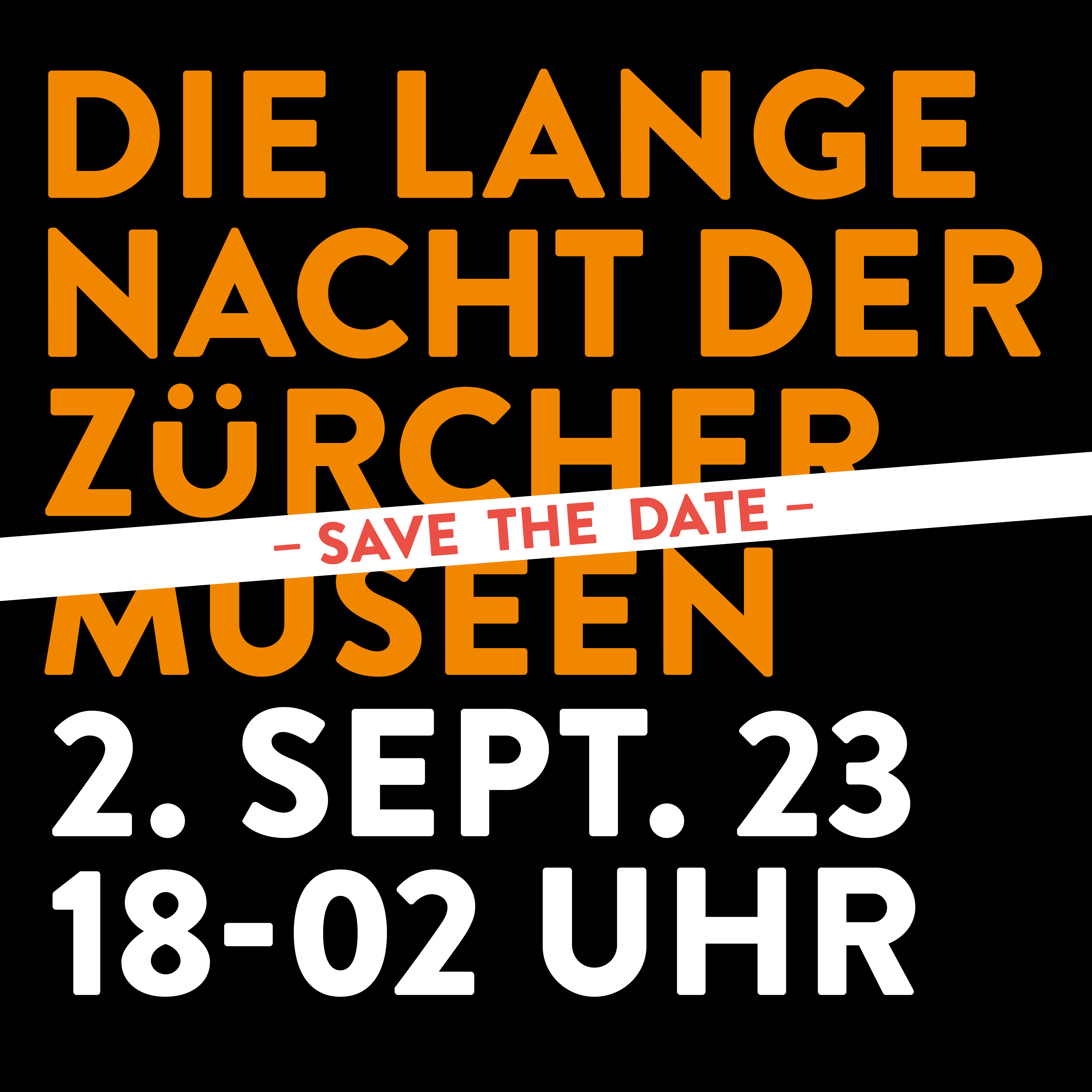 Flyer Long Night of the Museums of Zurich 2022